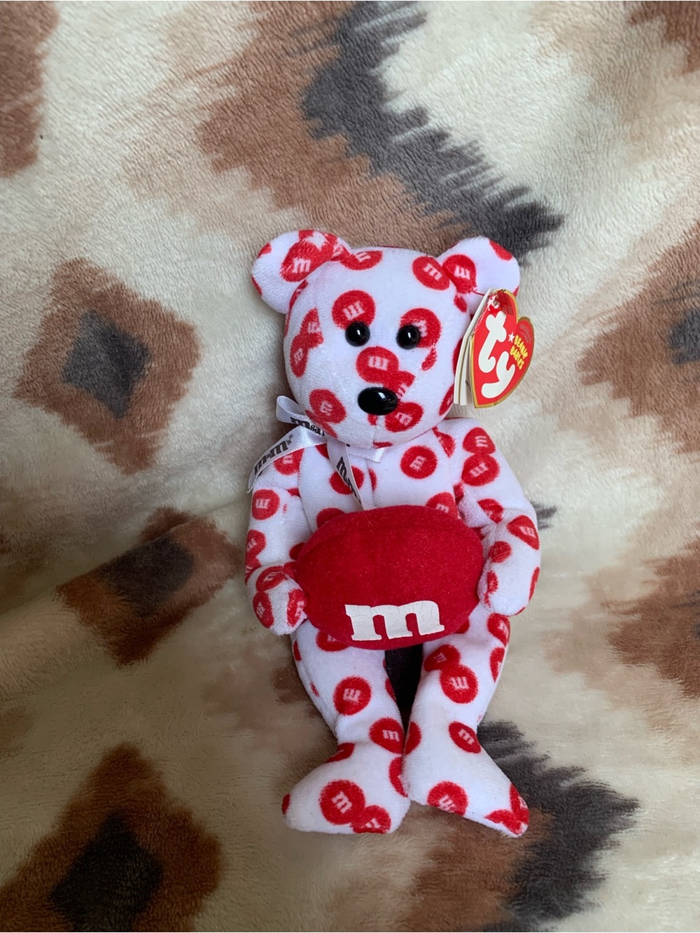 TY Beanie Baby - RED the M&M's Bear (Walgreen's Exclusive*(8.5 inch)